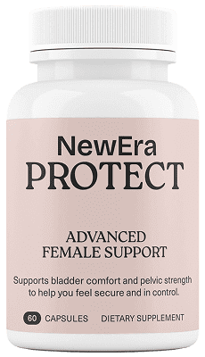 NewEra Protect Advanced Female Support dietary supplement bottle with 60 capsules.
